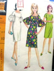 8277 SLIM SQUARE NECK DRESS 3 STYLES 66 PATTERN 14